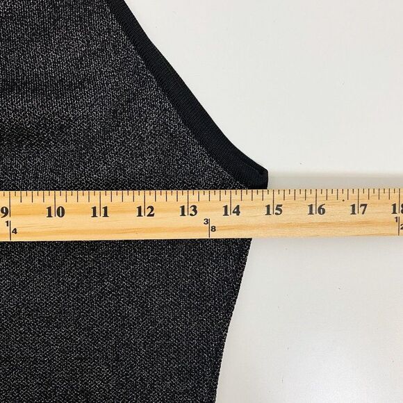 NWT $2750 Balmain Asymmetric One Shoulder Metallic-Knit Argent Noir Dress Sz 36 - Picture 12 of 15